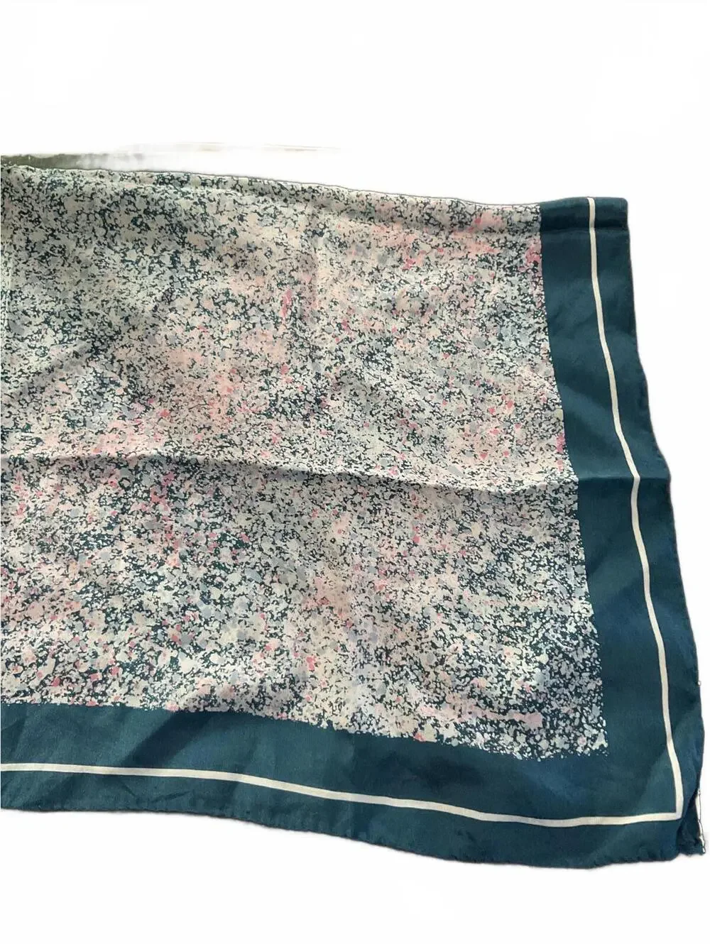 Vintage Echo 100% Pure Silk Japanese Floral Scarf